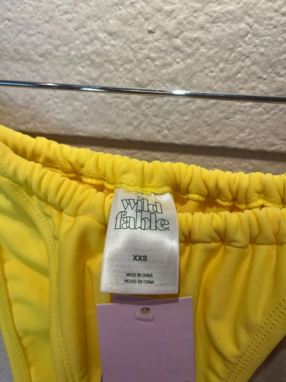 New Wild Fable Women’s Yellow String Bikini Bottoms Size XXS NWT